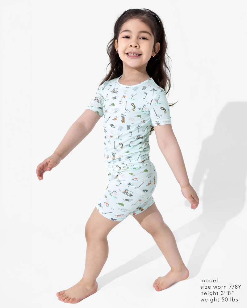 Golf Bamboo Kids Pajama Short Set