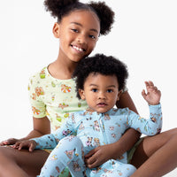 Sloth Pajama Party Bamboo Convertible Footie