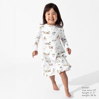 Holy Night Bamboo Girls' Long Sleeve Dress