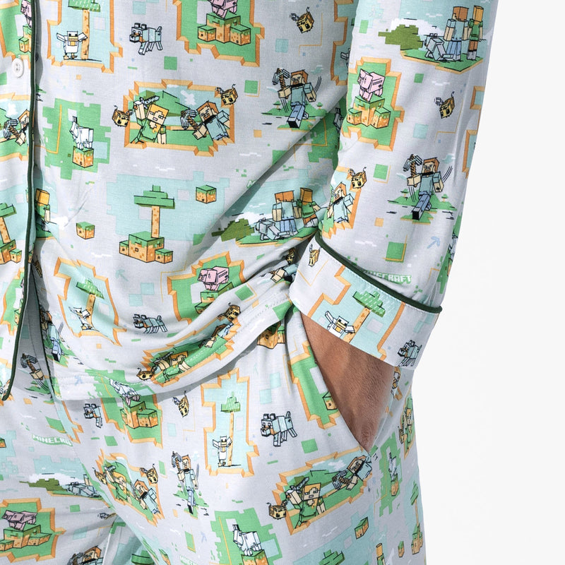 Minecraft Overworld Dreams Bamboo Men's Pajama Set