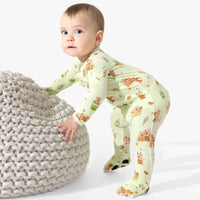 Capybara Boba Bamboo Convertible Footie