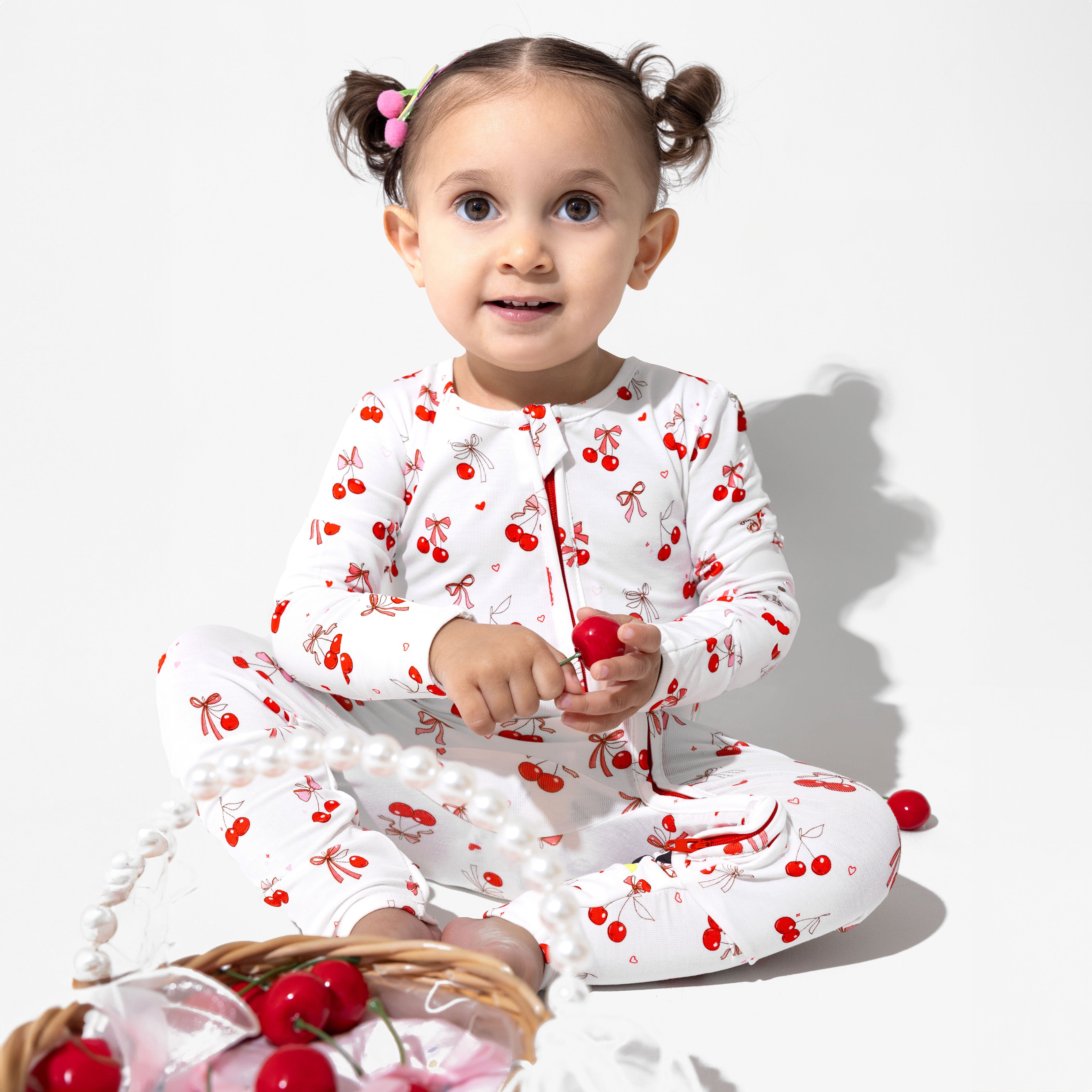 Cherry On Top Bamboo Convertible Footie - Soft, Stylish & Eco