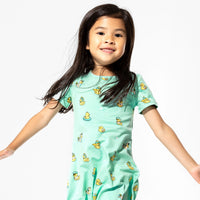 Rubber Ducky Bamboo Girls' Short Sleeve Dress