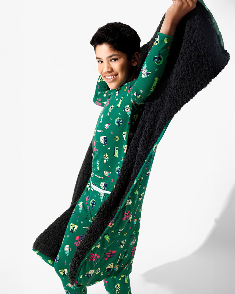 Minecraft: Midnight Mobs Bamboo Kids Pajamas