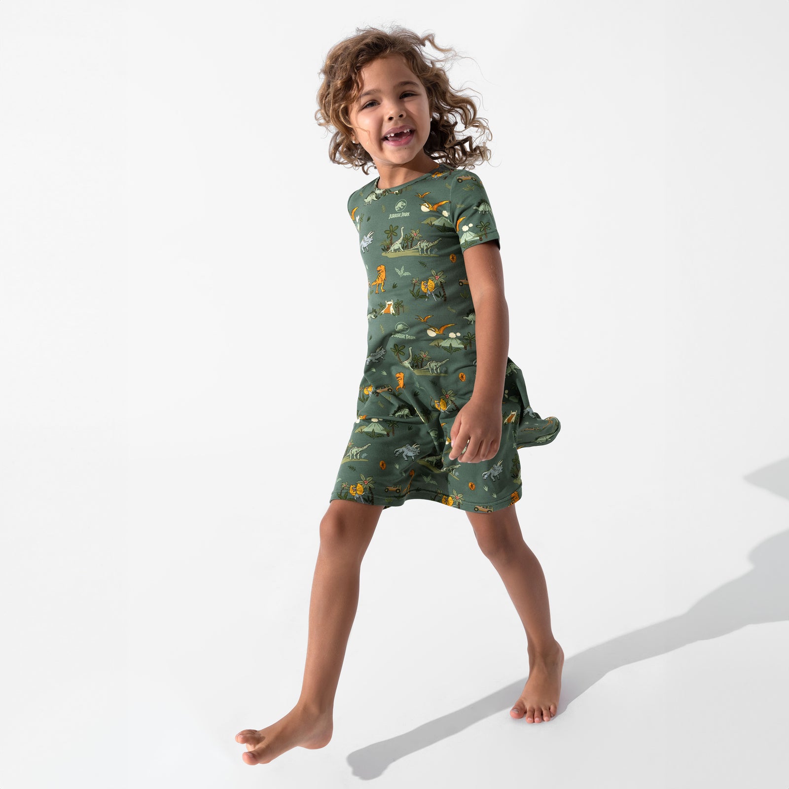 Jurassic Park: Safari Bamboo Girls' Short Sleeve Dress