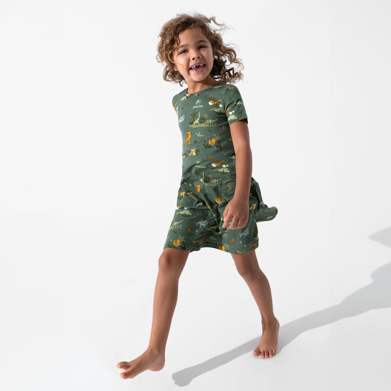 Jurassic Park: Safari Bamboo Girls' Short Sleeve Dress