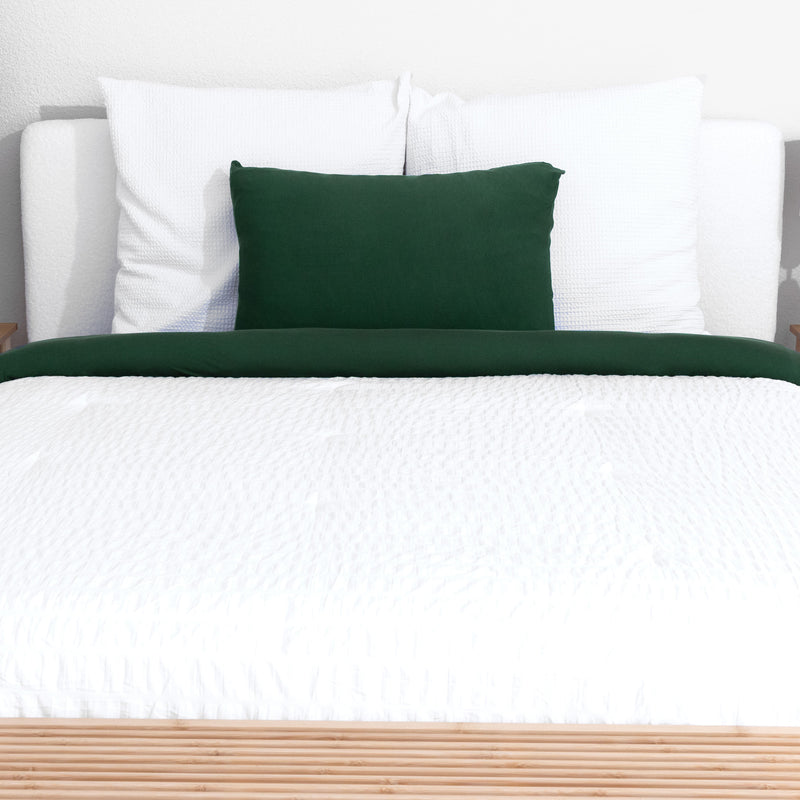 Pine Green Bamboo Bed Sheet Set