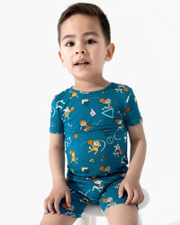 Basketball Pups Bamboo Kids Pajama Short Set