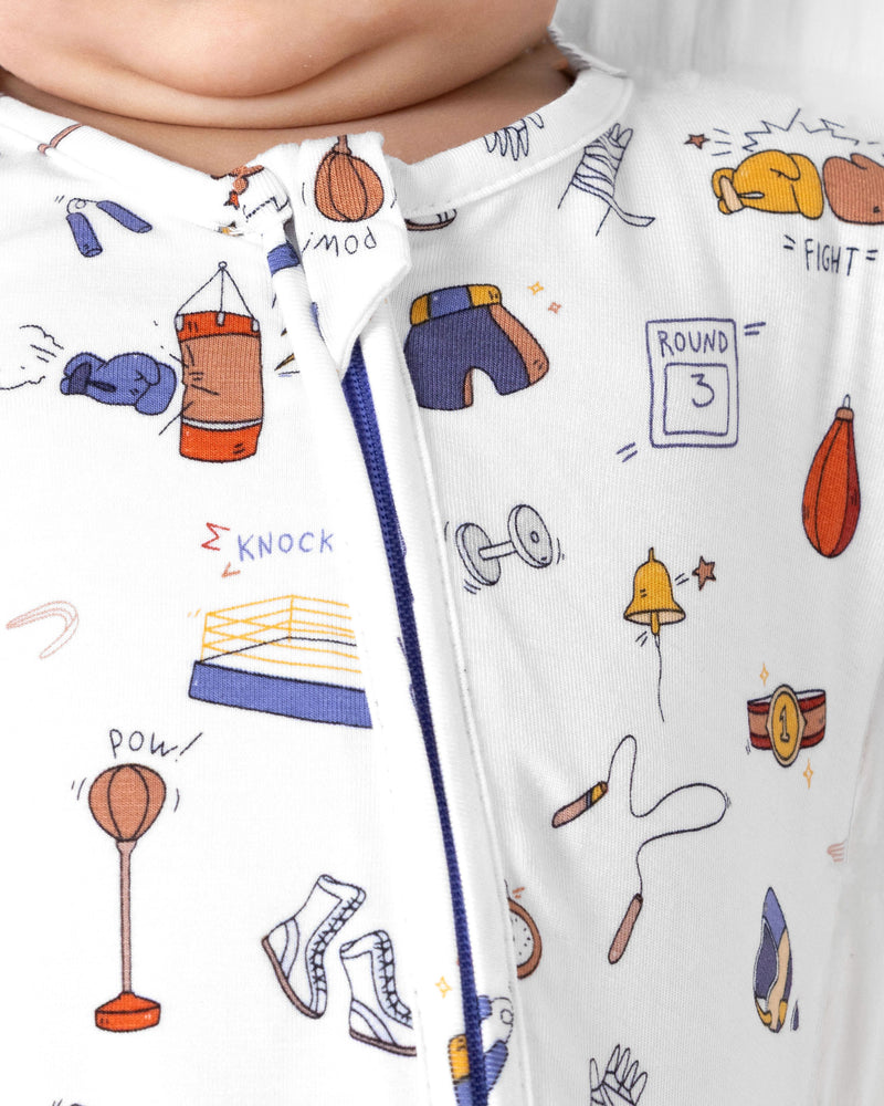 Boxing Bamboo Convertible Footie