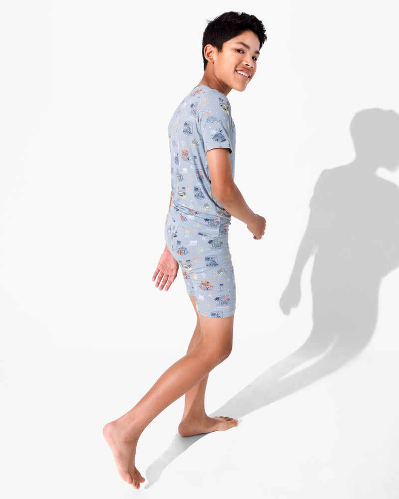 Minecraft: Time to Mine Bamboo Kids Pajama Short Set