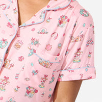 Candy Cane Lane Bamboo Women's Pajama Short Set