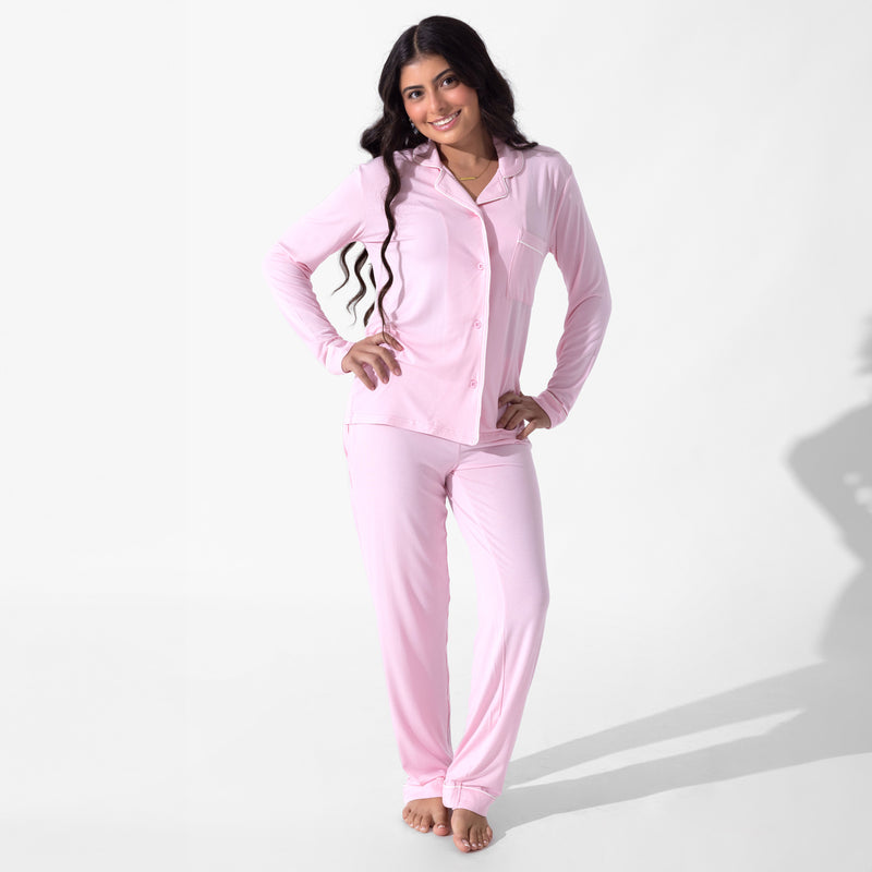 Blush Pink Bamboo Women's Pajama Set