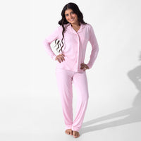 Blush Pink Bamboo Women's Pajama Set