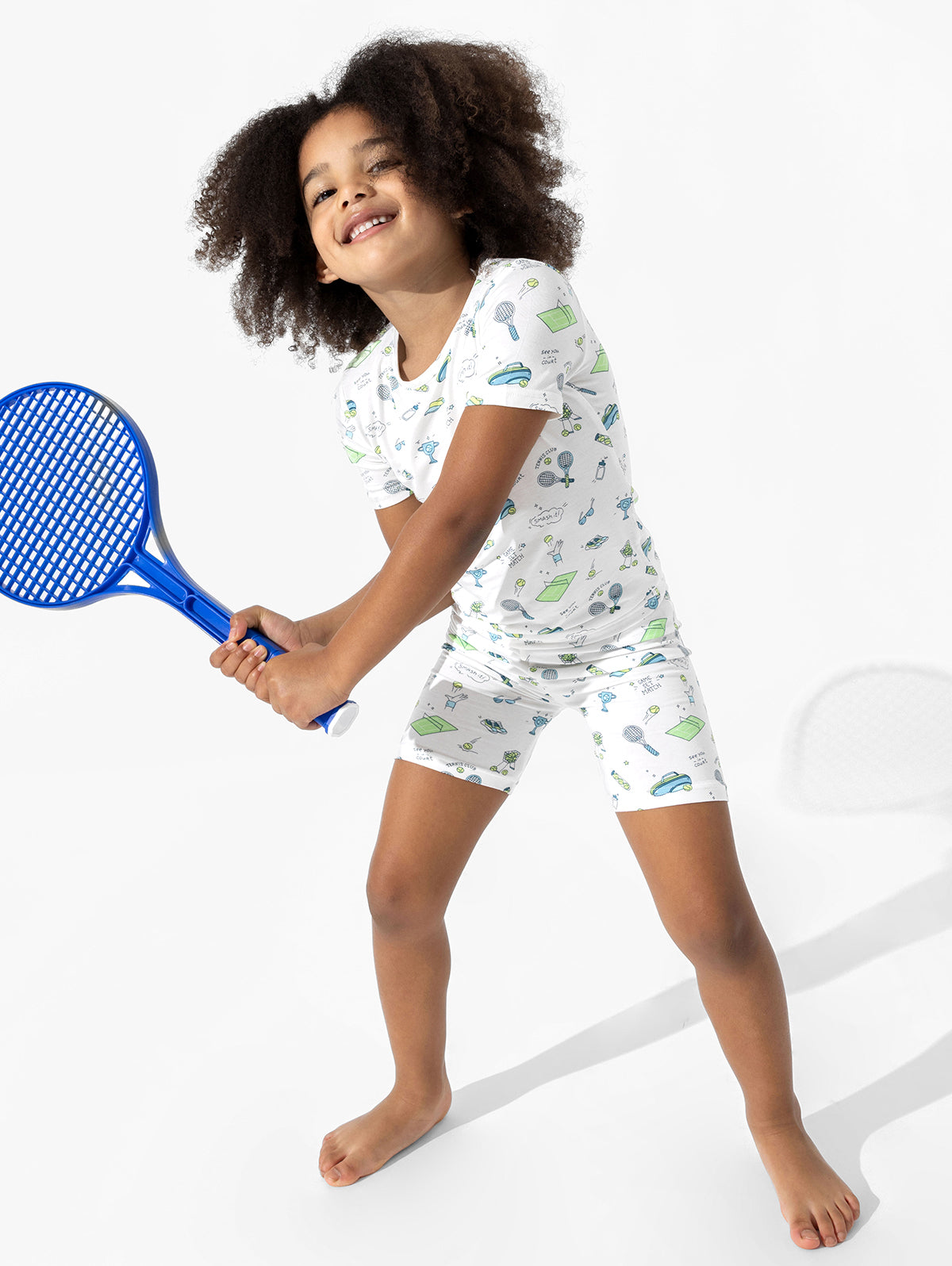 Tennis Bamboo Kids Pajama Short Set