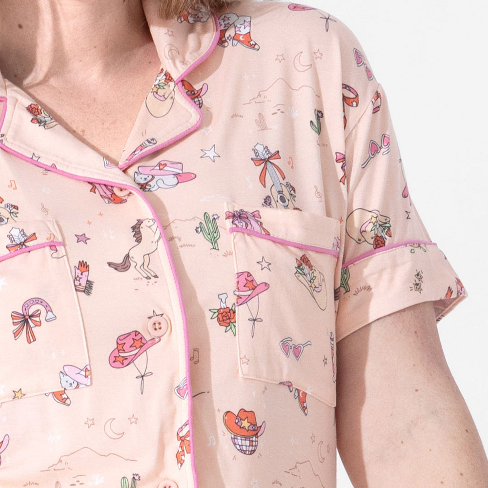 Cowgirl Bamboo Women's Pajama Short Set