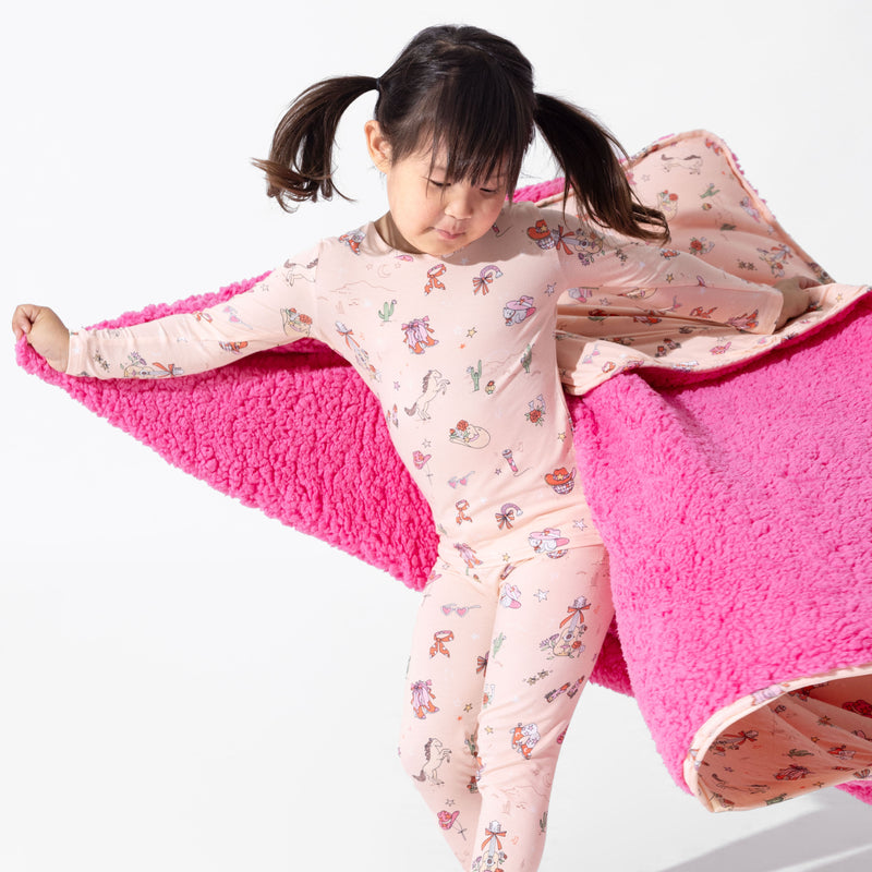 Cowgirl Bamboo Sherpa Blanket