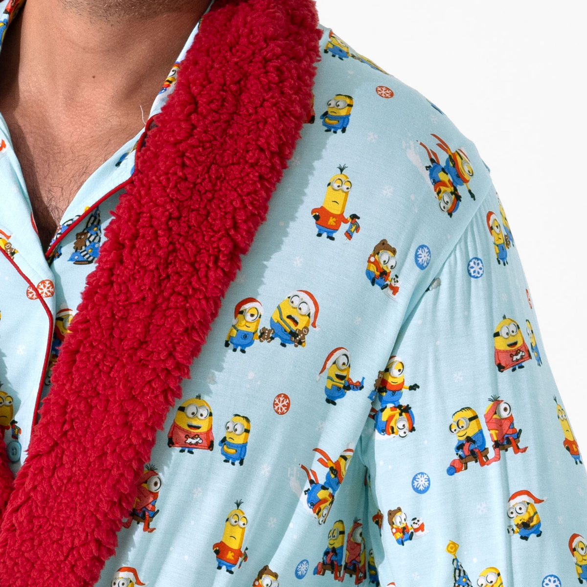 Minions Robe Merry Minions Holiday Bamboo Sherpa Robe – Cozy Festive Loungewear ...