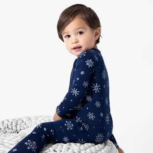 Snowflake Bamboo Convertible Footie