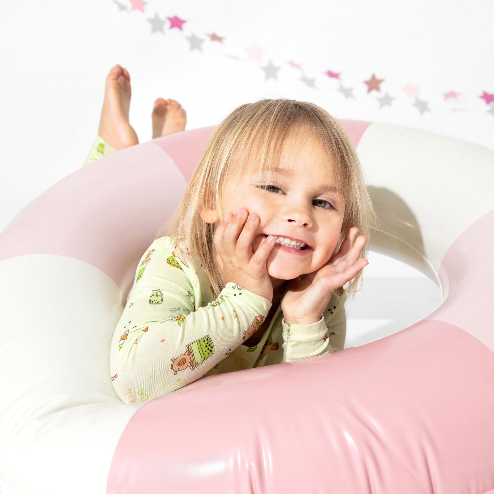 Capybara Boba Bamboo Kids Pajamas