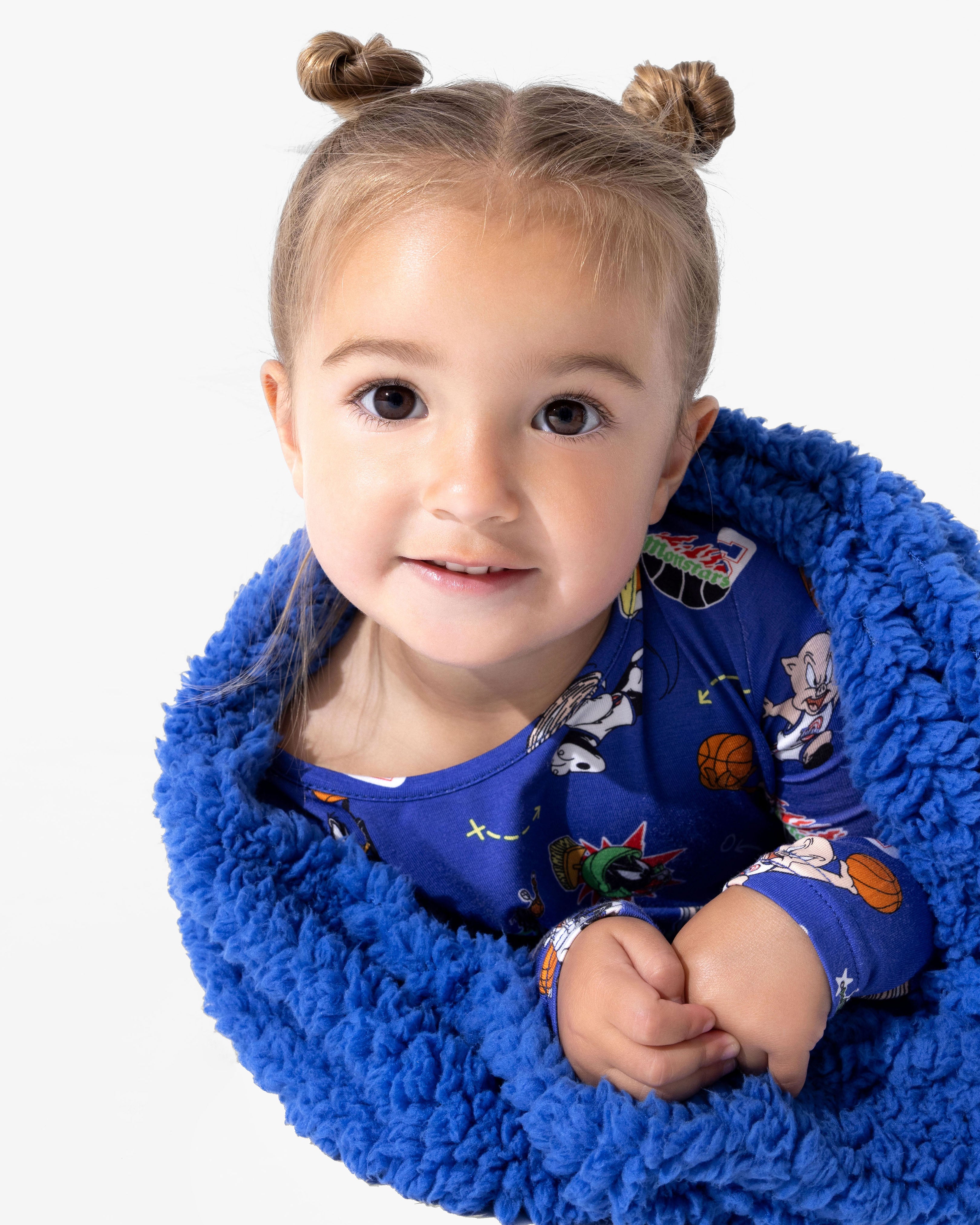 Space Jam Bamboo Sherpa Blanket | Ultra Soft Reversible Bamboo