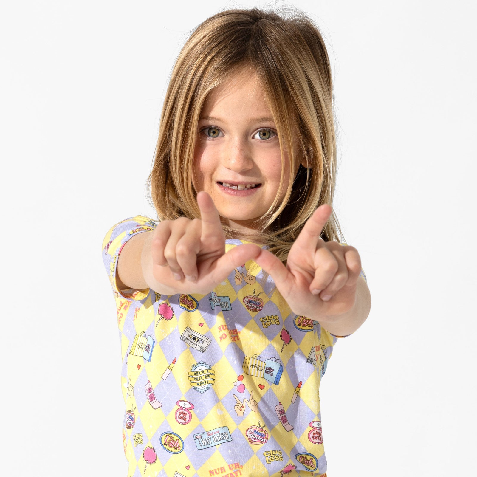 Clueless As If! Bamboo Kids Pajama Short Set