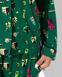 Minecraft: Midnight Mobs Bamboo Women's Pajama Set