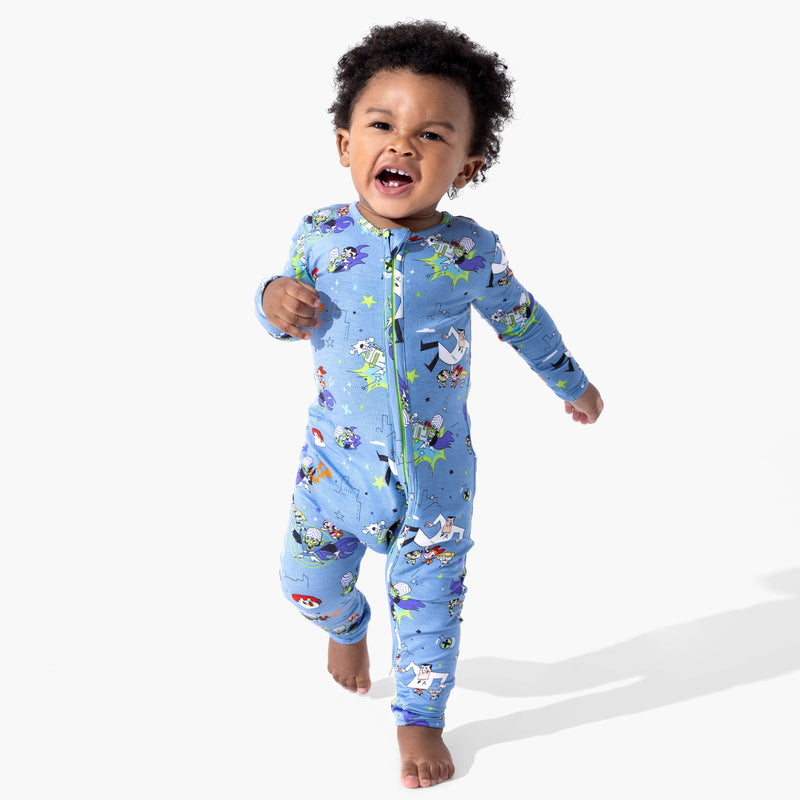 Powerpuff Girls Mojo Jojo Showdown Bamboo Convertible Footie