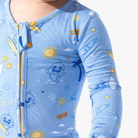 Baby Shark Surf Bamboo Convertible Footie