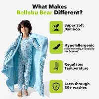 Sloth Pajama Party Bamboo Sherpa Blanket