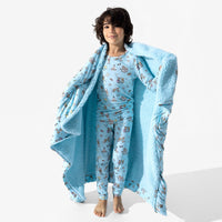Sloth Pajama Party Bamboo Sherpa Blanket