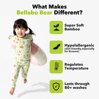 Capybara Boba Bamboo Kids Pajamas