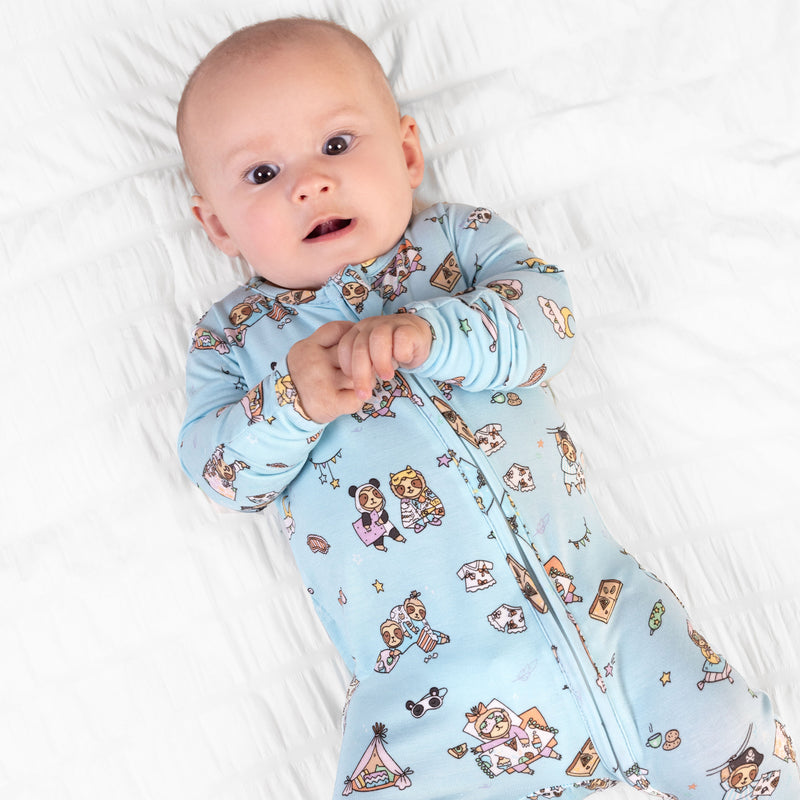 Sloth Pajama Party Bamboo Convertible Footie