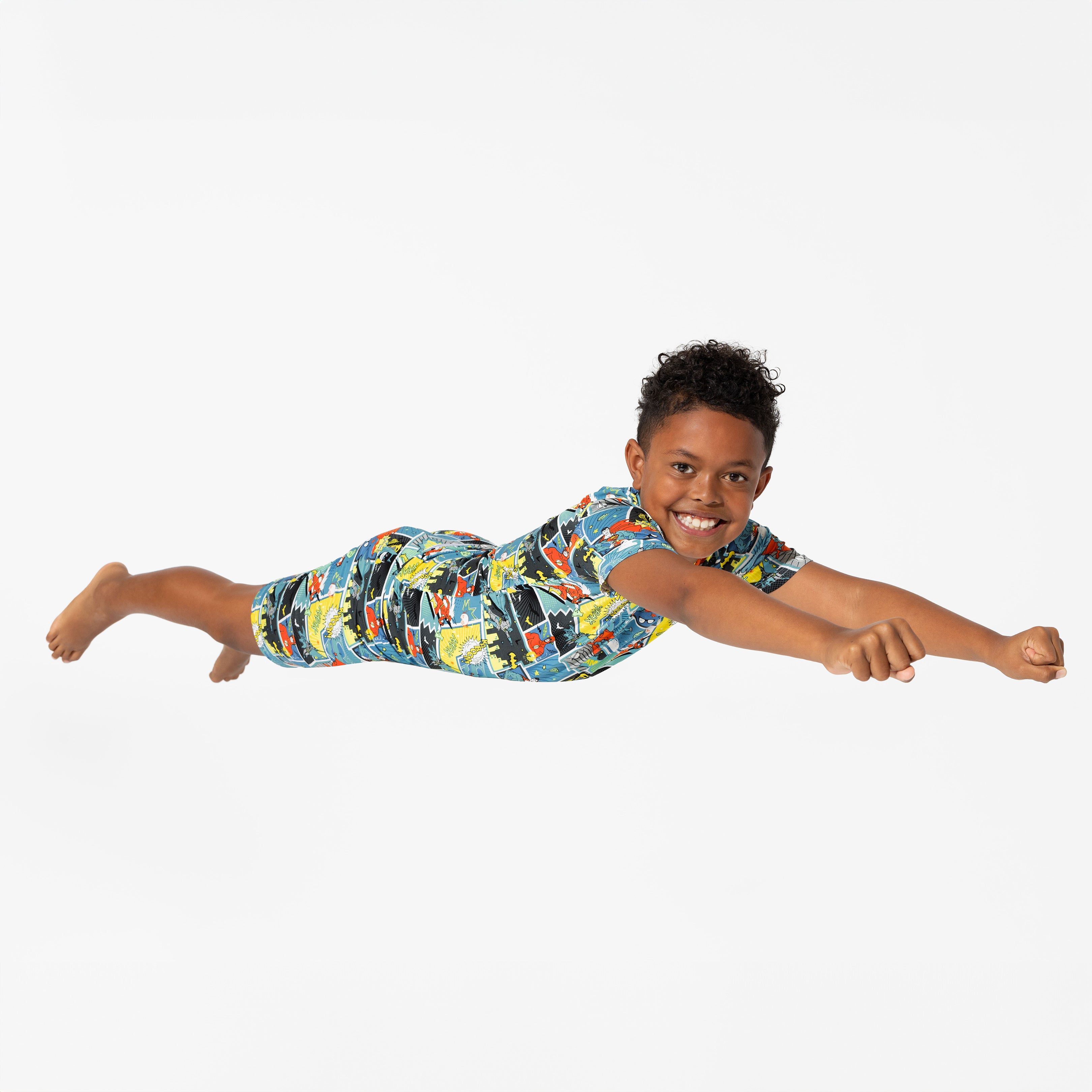 Justice League Heroes Bamboo Kids Pajama Short Set: Dream Big