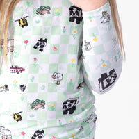 Minecraft Sleep Repeat Bamboo Kids Pajamas