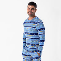Hanukkah Fair Isle Bamboo Men's Pajama Set