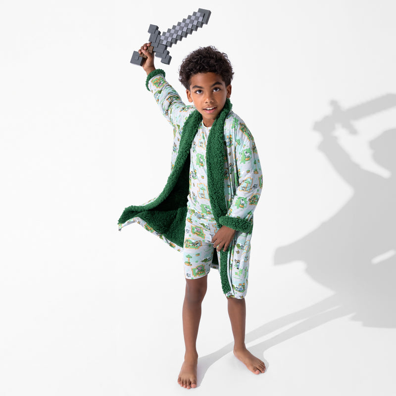 Minecraft: Overworld Dreams Bamboo Kids Pajama Short Set