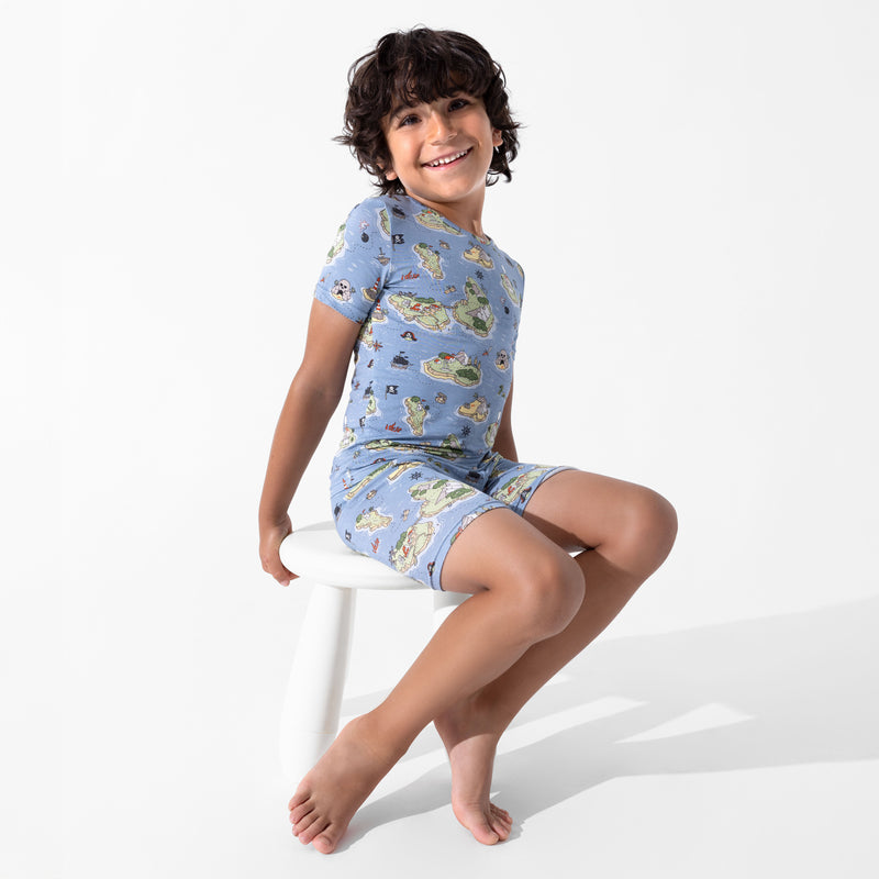 Pirate Cove Bamboo Kids Pajama Short Set