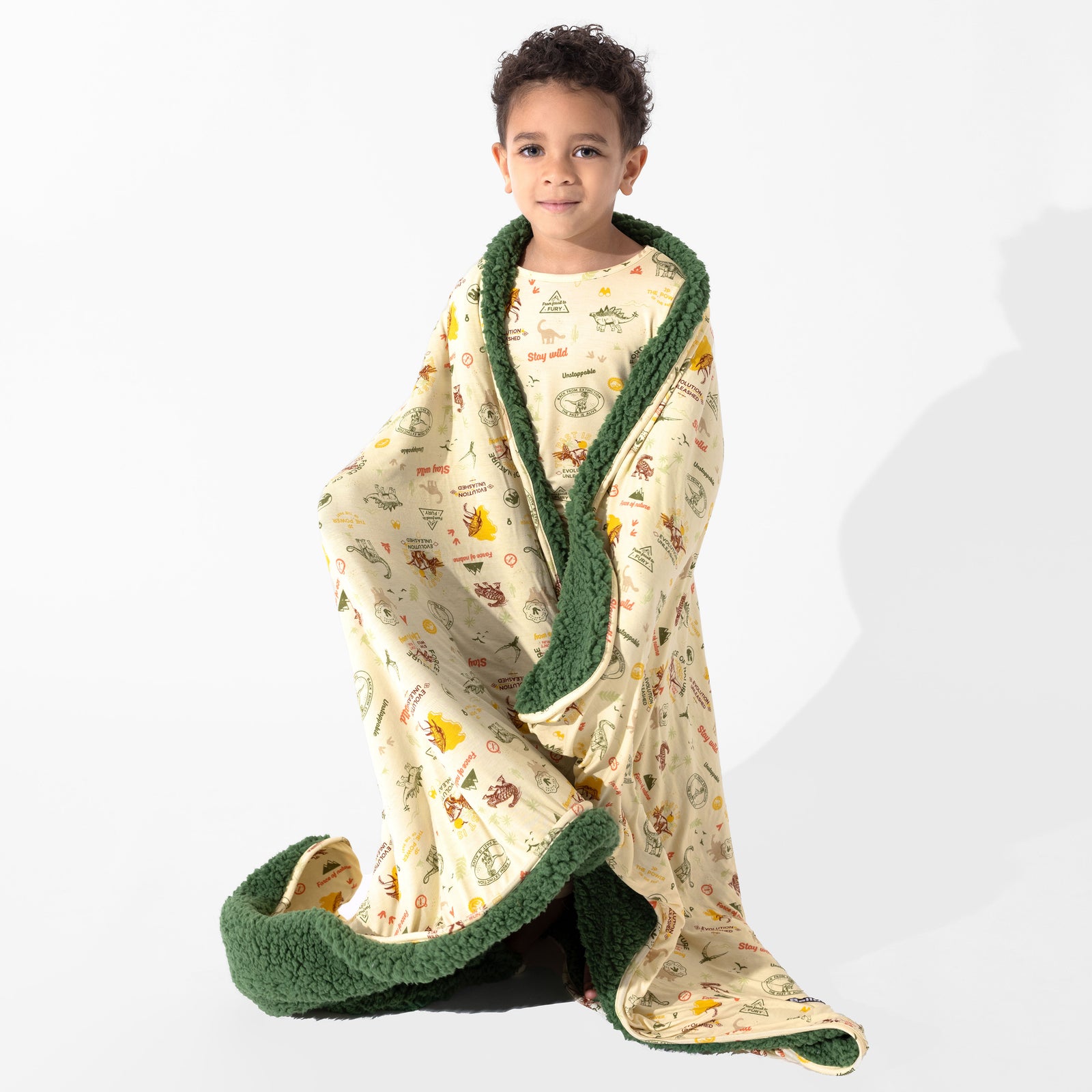 Jurassic Park: Origins Bamboo Sherpa Blanket