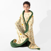 Jurassic Park: Origins Bamboo Sherpa Blanket