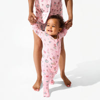 Candy Cane Lane Bamboo Convertible Footie