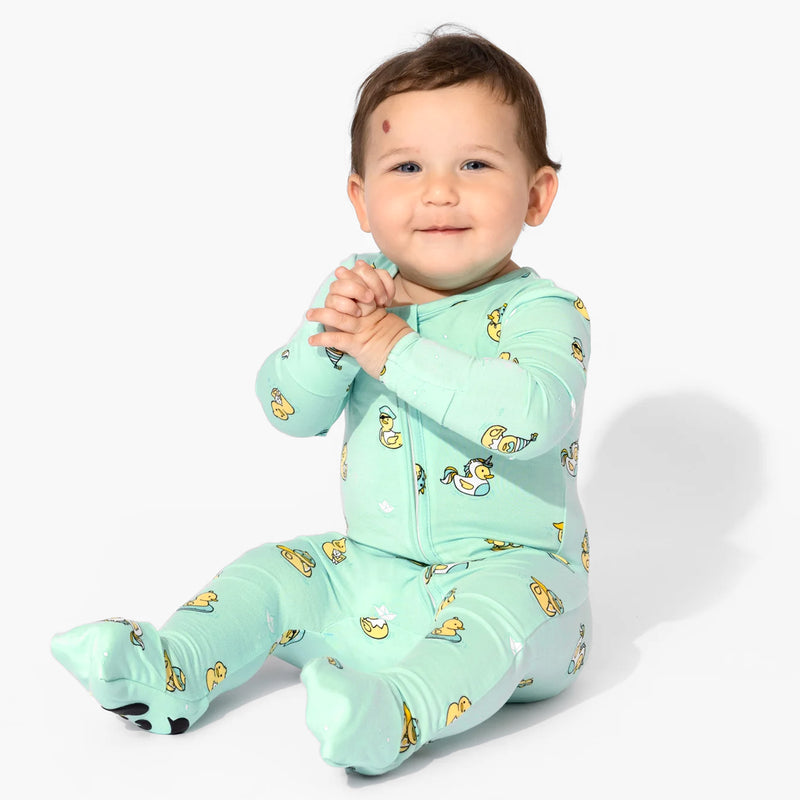 Rubber Ducky Bamboo Convertible Footie