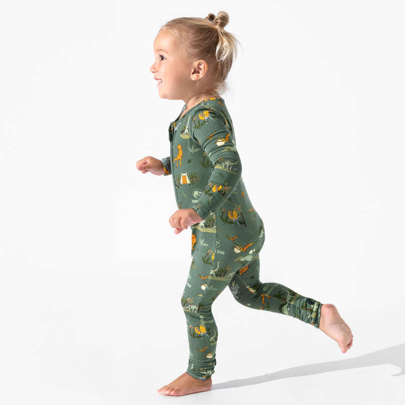 Jurassic Park: Safari Bamboo Convertible Footie
