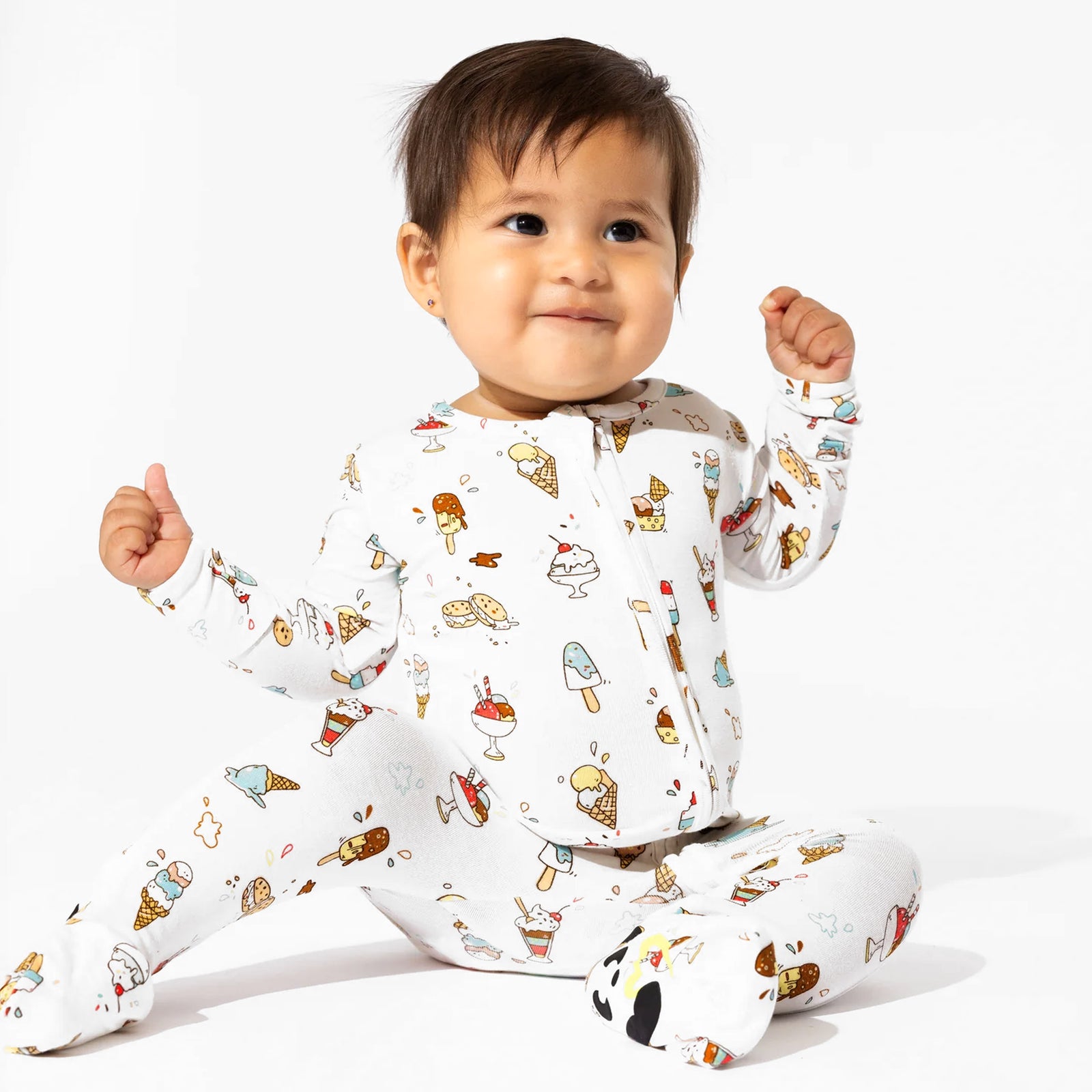 Ice Cream Bamboo Convertible Footie