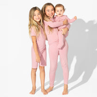 Dusty Rose Bamboo Convertible Footie