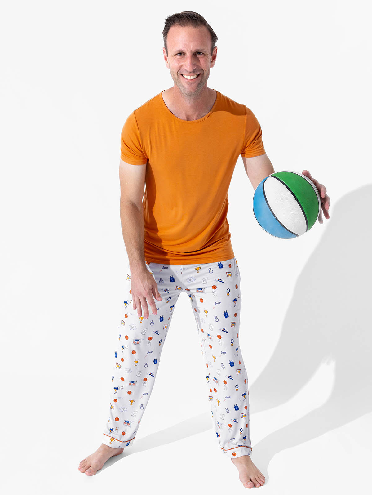 All Star Basketball Bamboo Men's Pajama Set