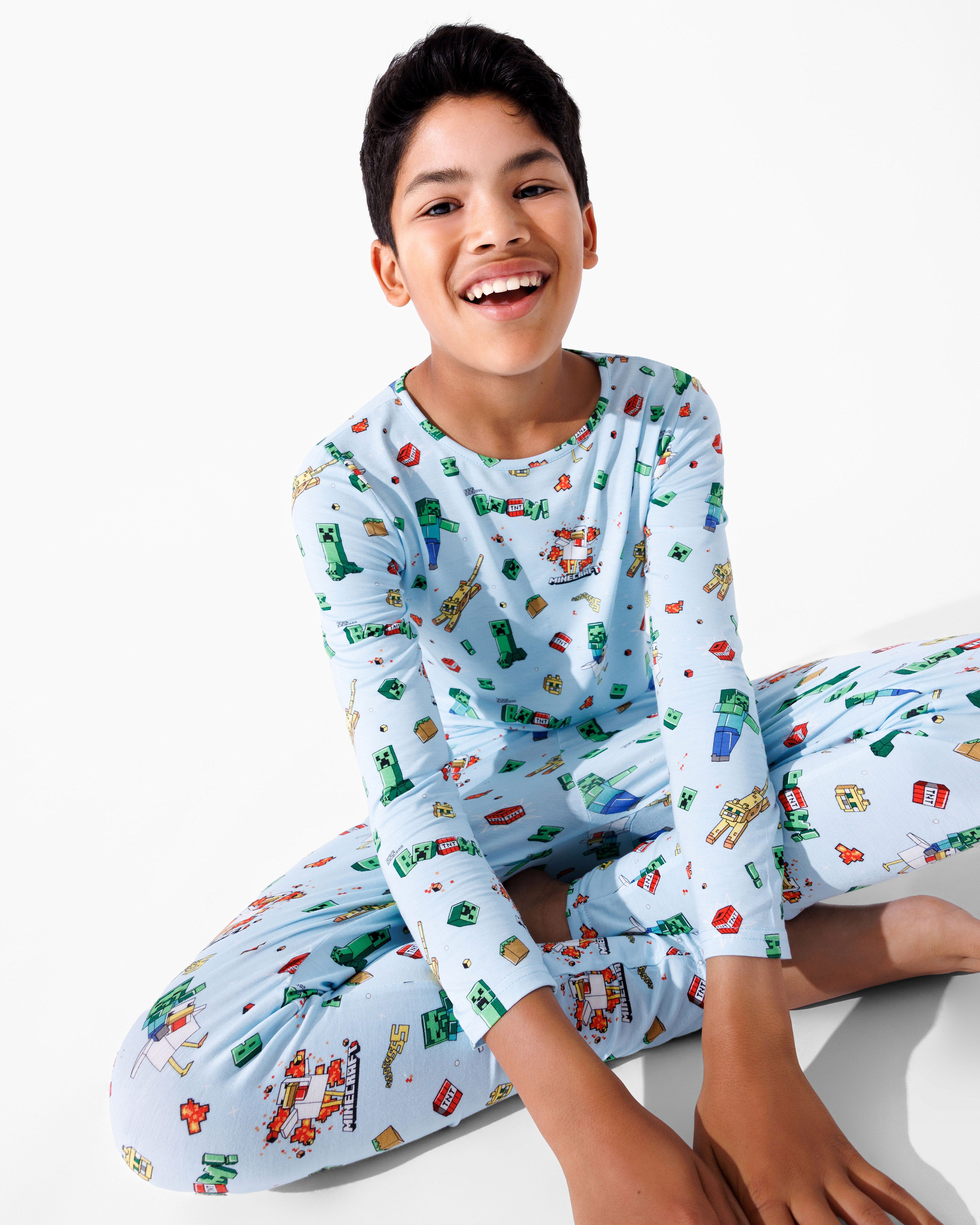 Minecraft Chicken Jockey Bamboo Kids Pajamas | Soft Bamboo PJs for