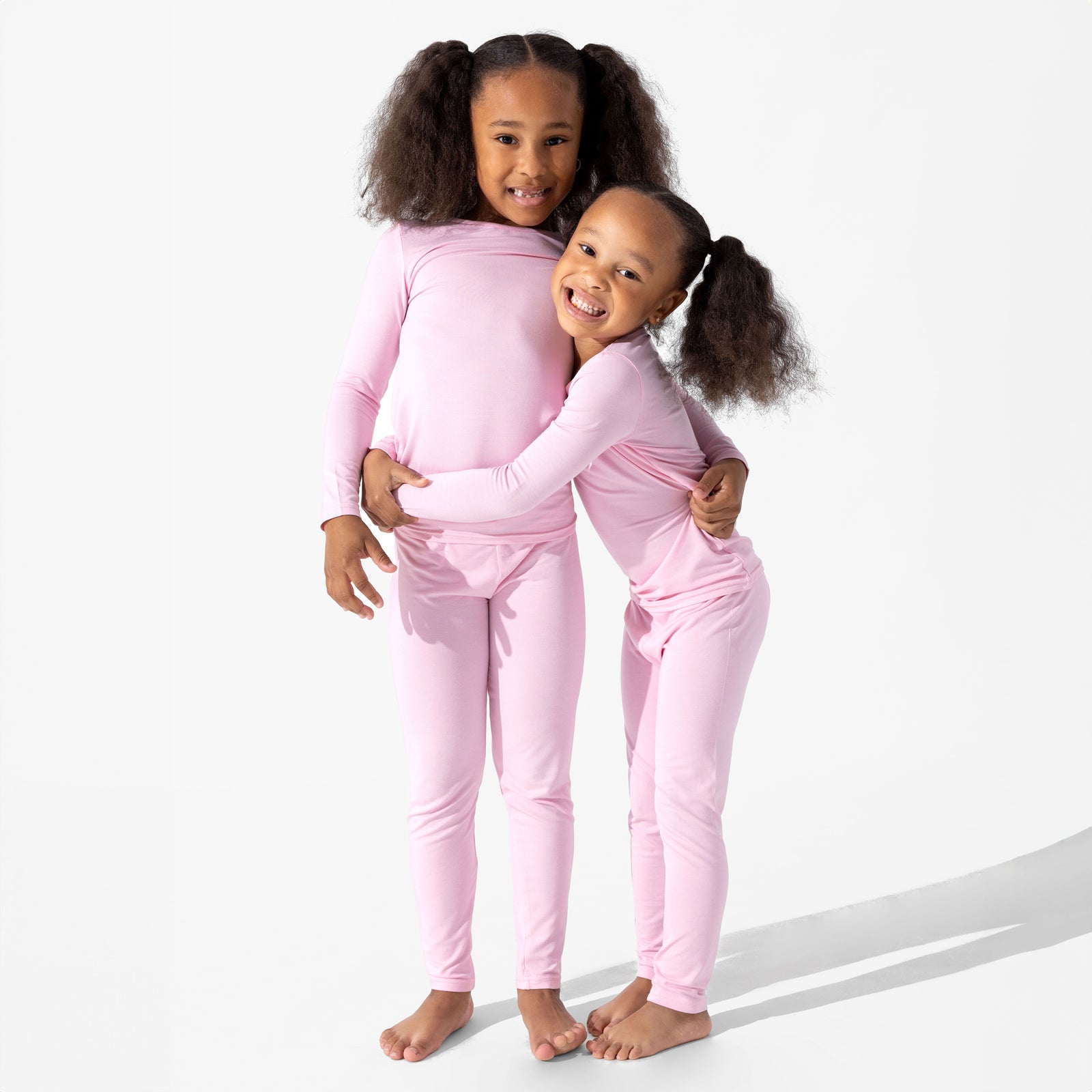 Blush Pink Bamboo Kids Pajamas
