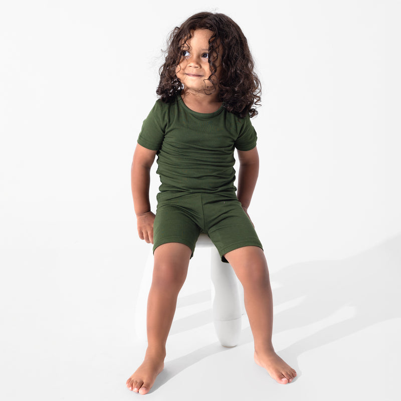 Evergreen Bamboo Kids Pajama Short Set
