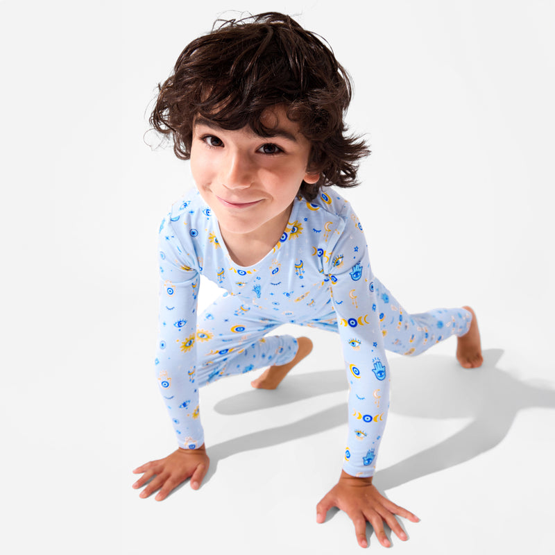 The Eye Blue Bamboo Kids Pajamas