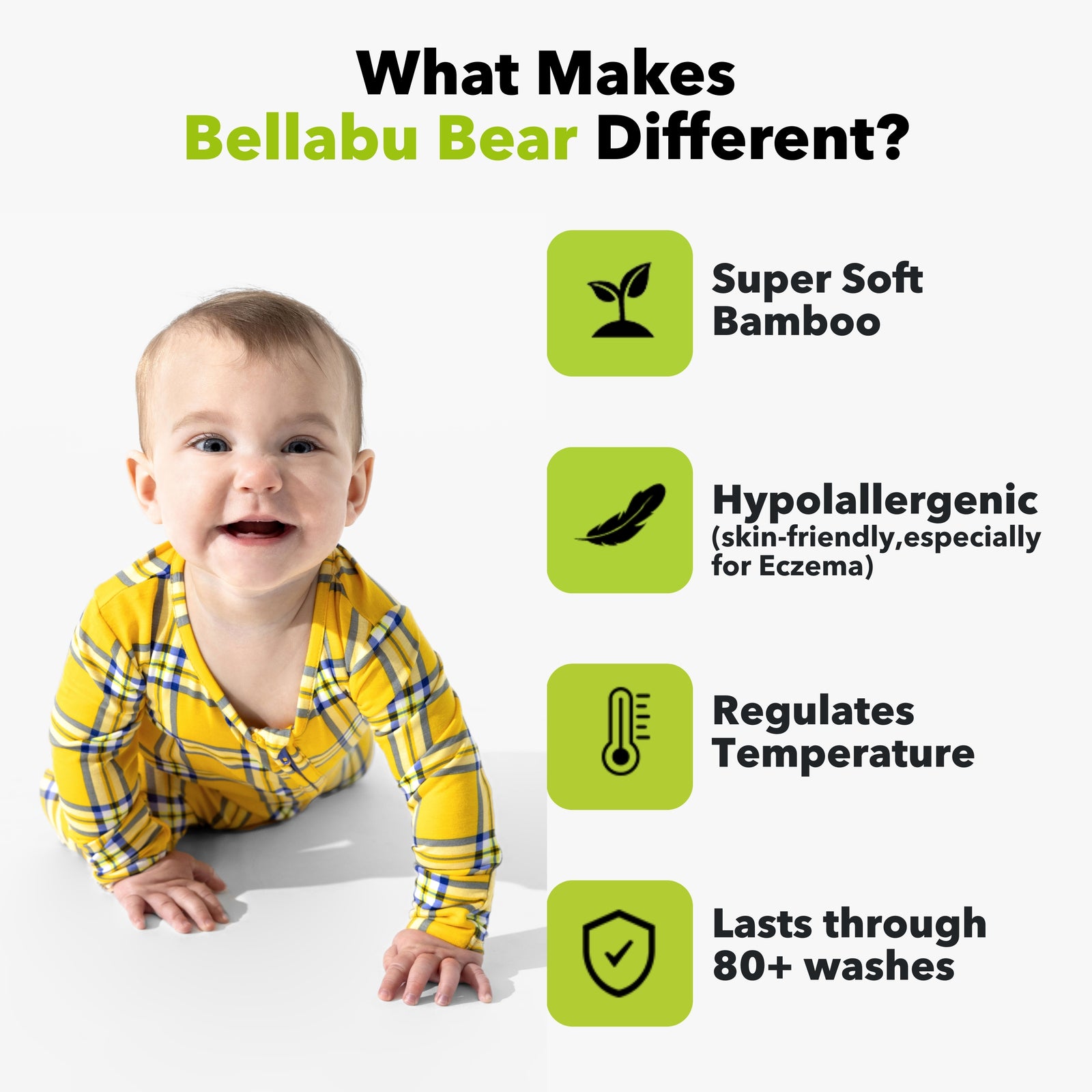 Clueless Total Betty Plaid Bamboo Convertible Footie